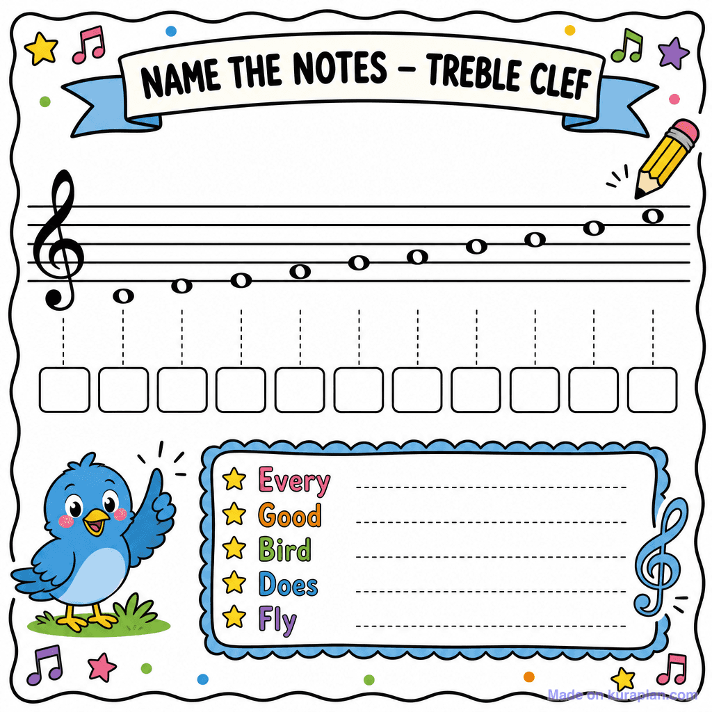 Treble Clef Note Naming