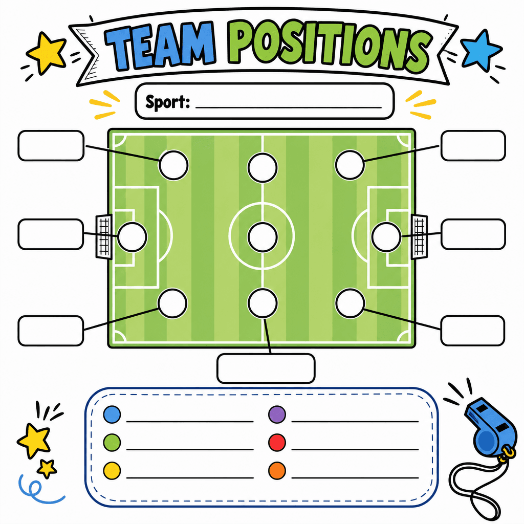 Team Position Diagram Blank