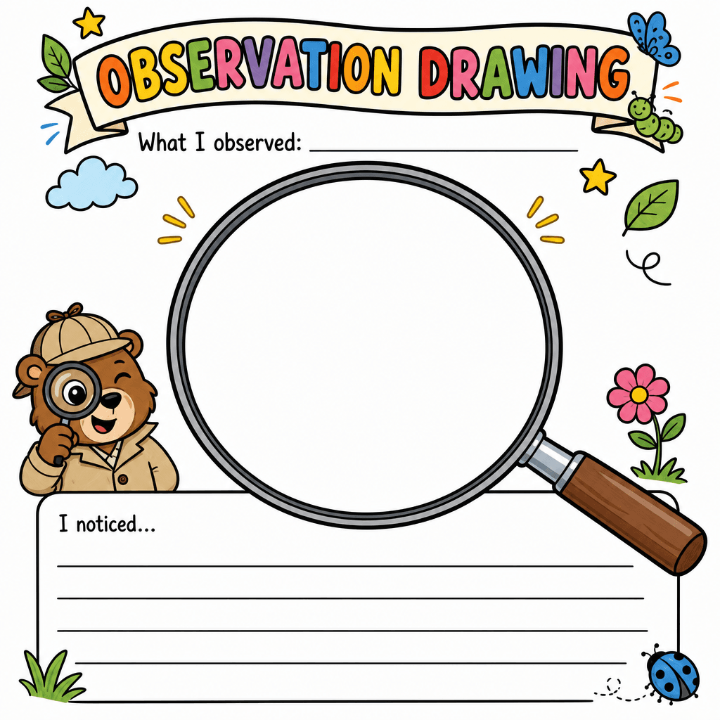 Observation Drawing Pad (Magnifier)