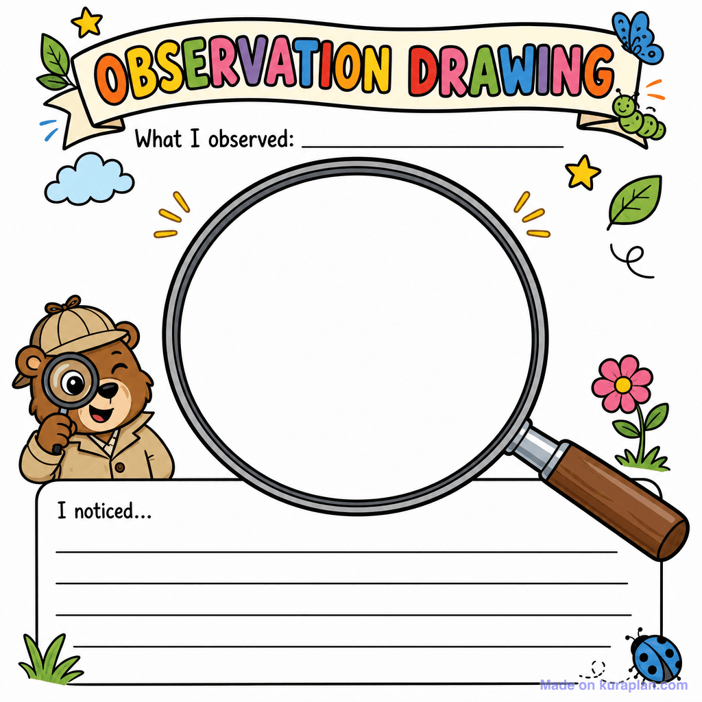 Observation Drawing Pad (Magnifier)