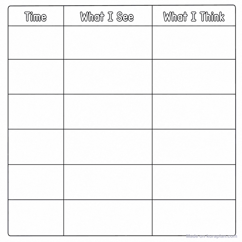 Observation Table Blank
