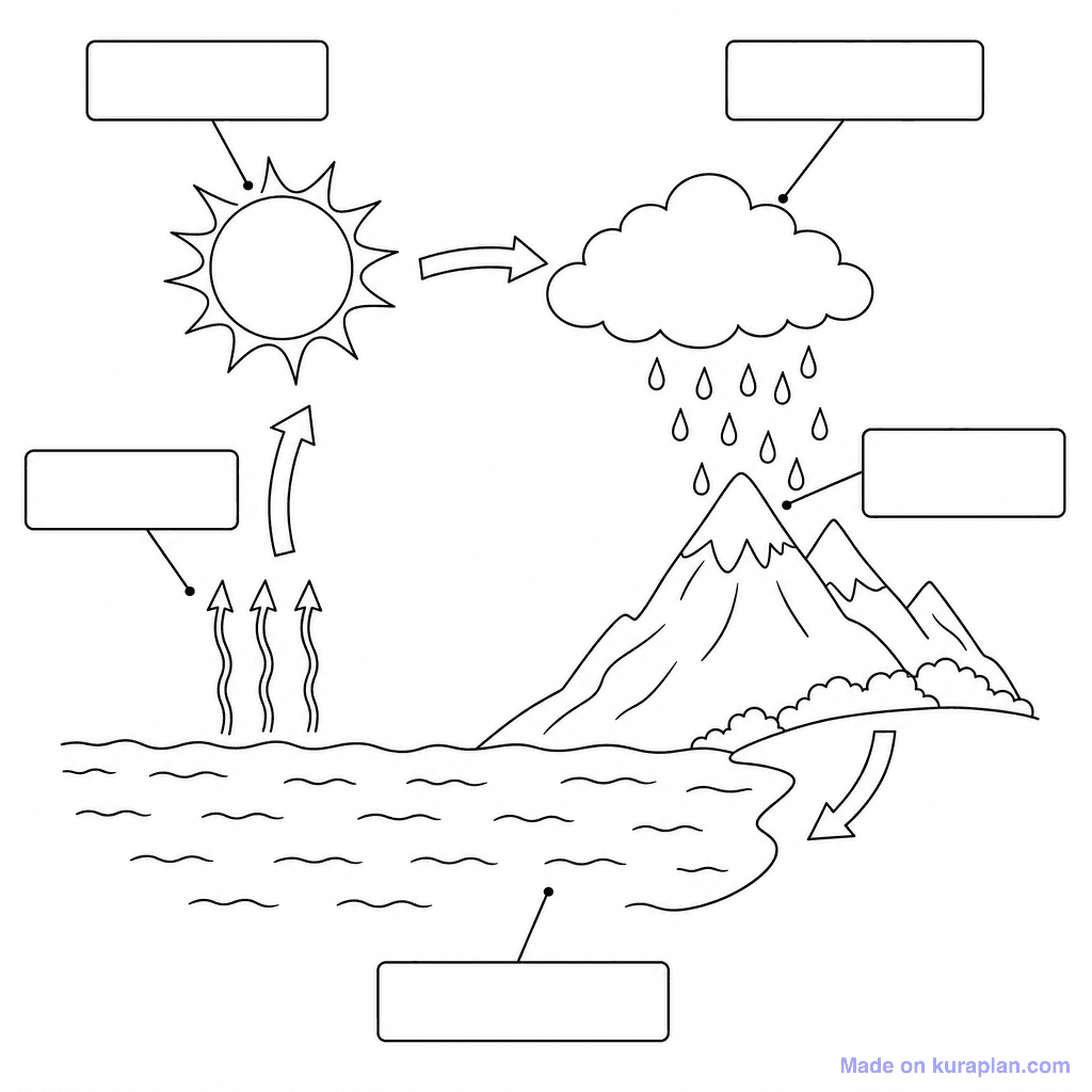 Water Cycle Label Blank
