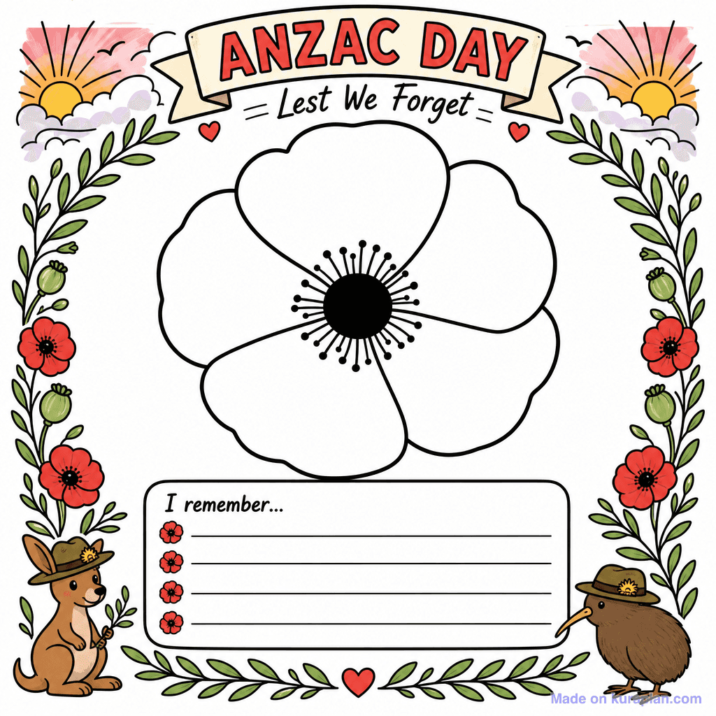 Anzac Poppy Design