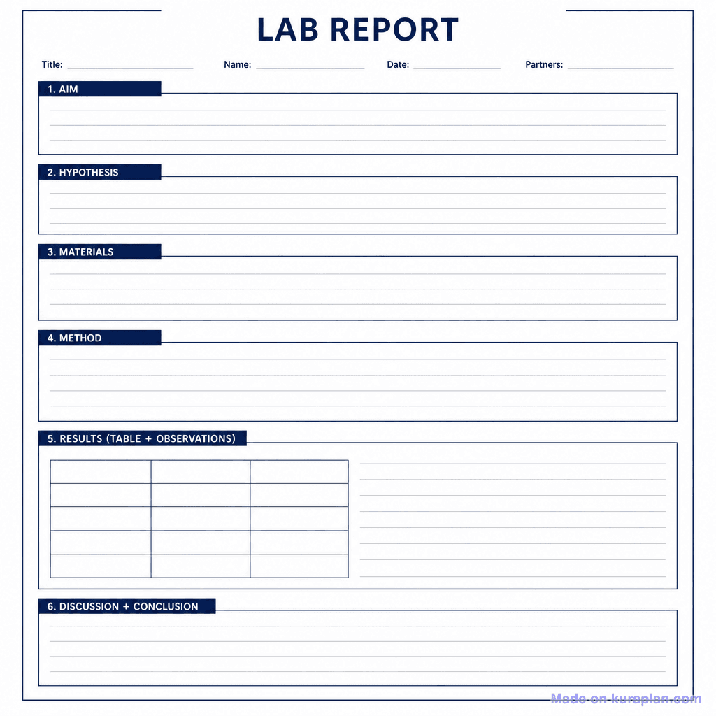 Lab Report Template