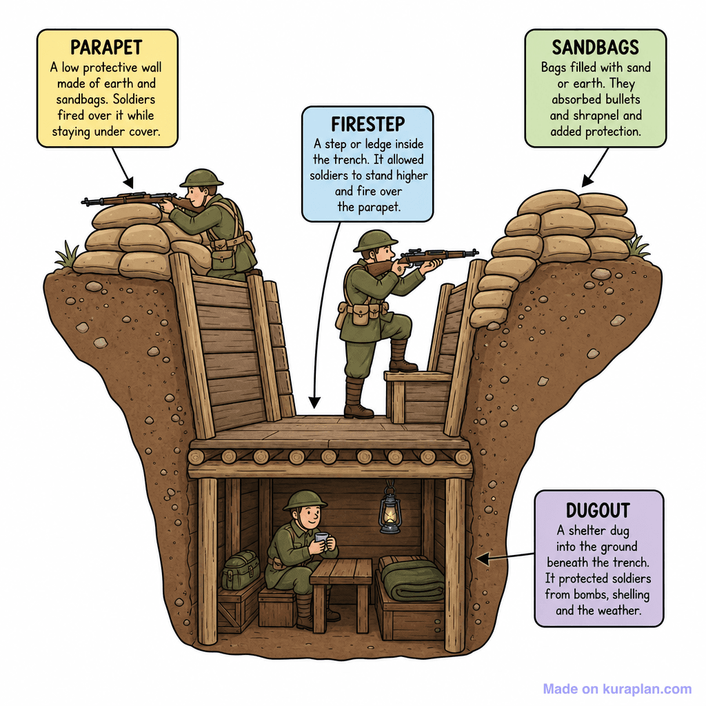 Ww1 Trench Cross Section