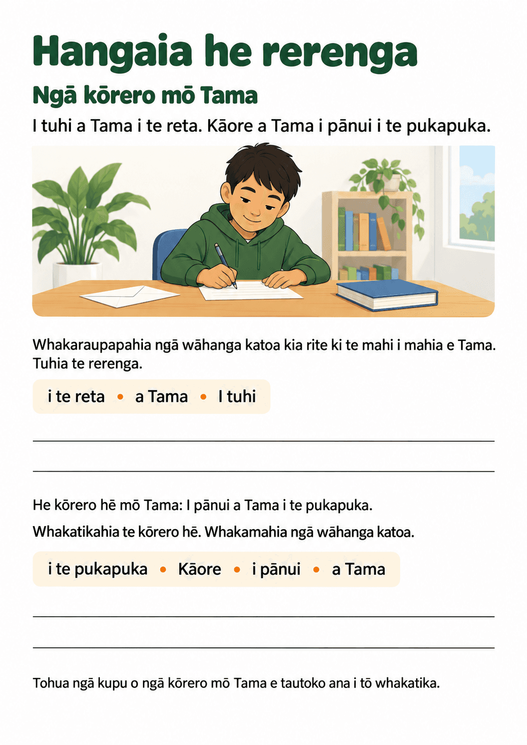 Hangaia he rerenga