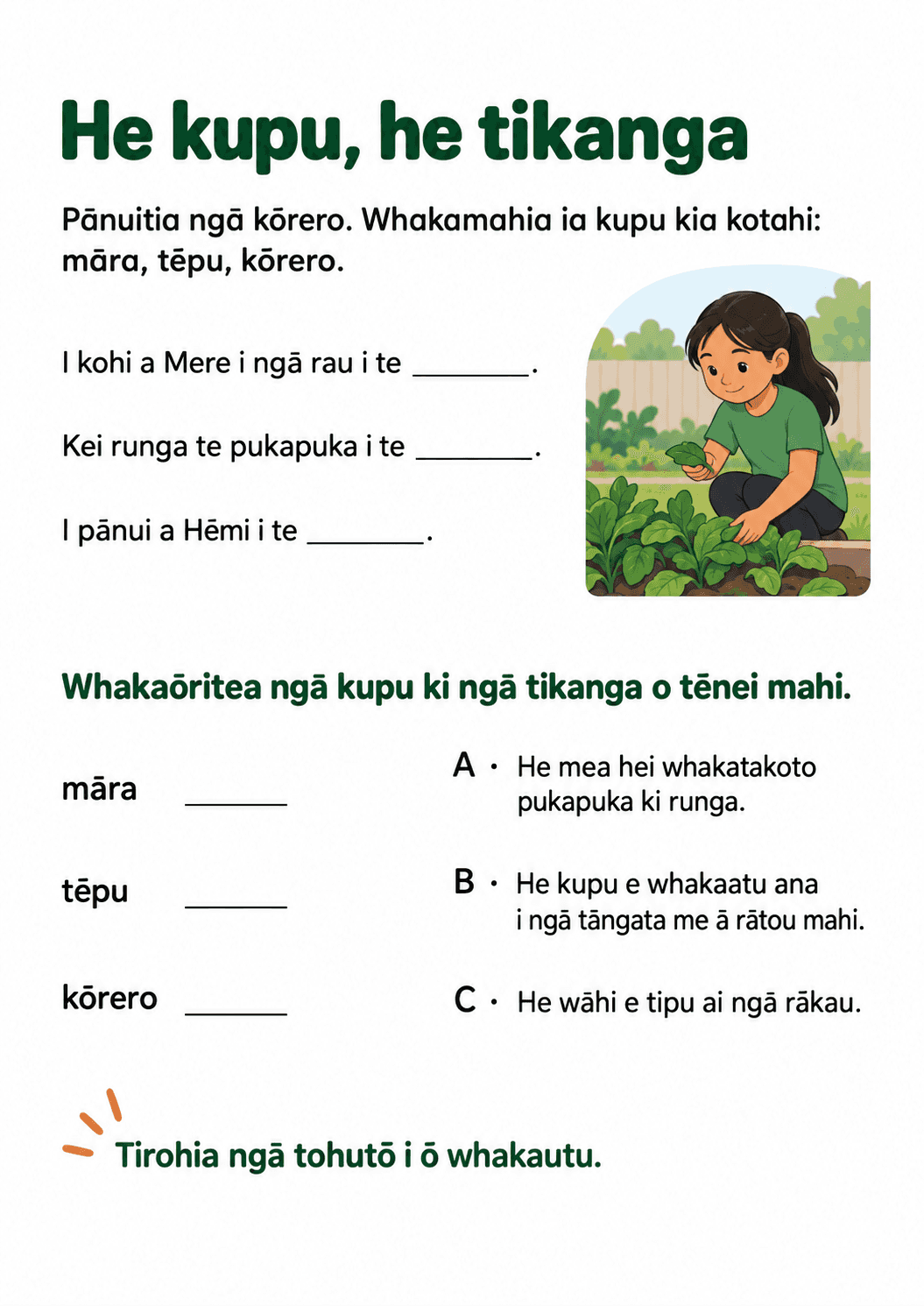He kupu, he tikanga