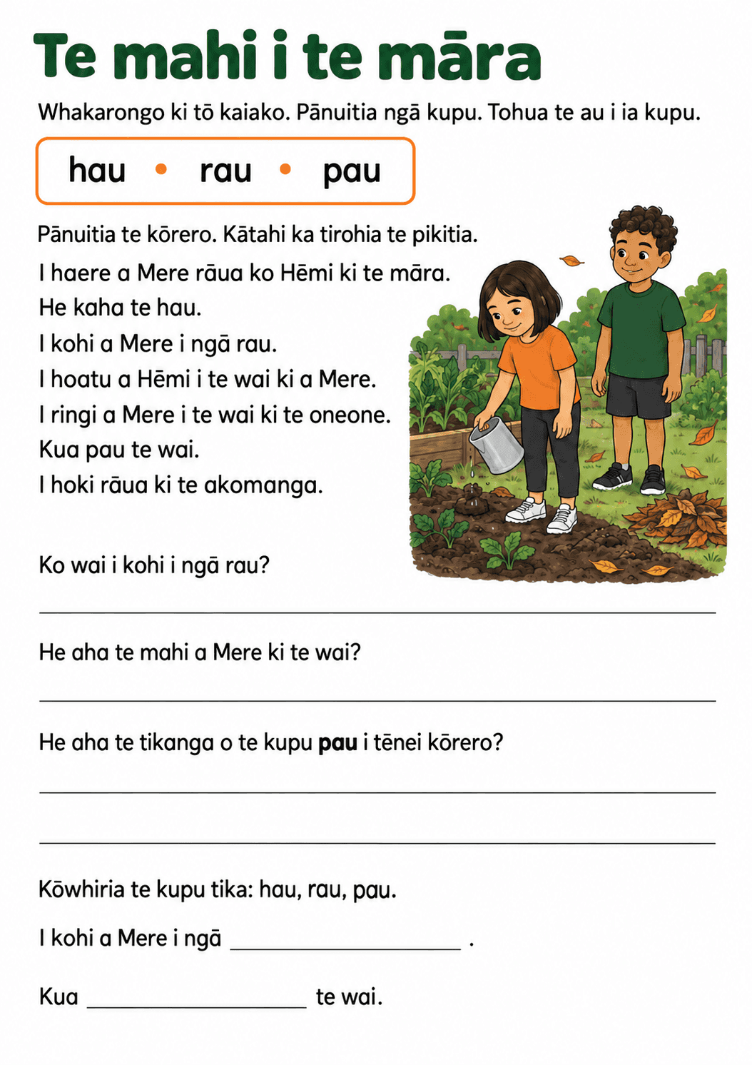 Te mahi i te māra