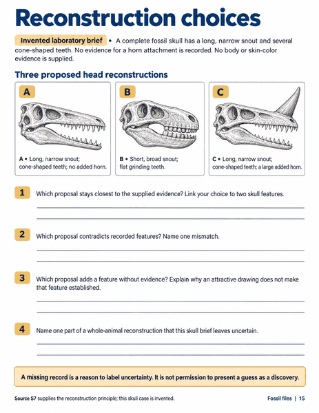 Reconstruction choices