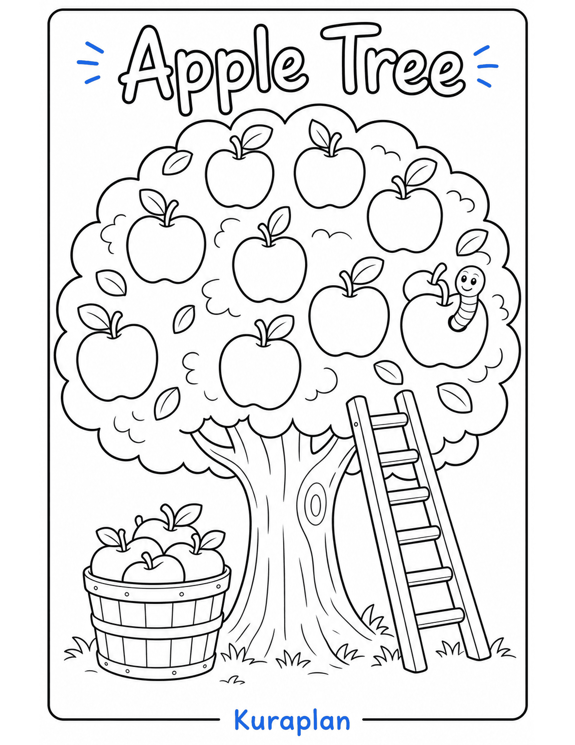 Apple Tree preview — free printable
