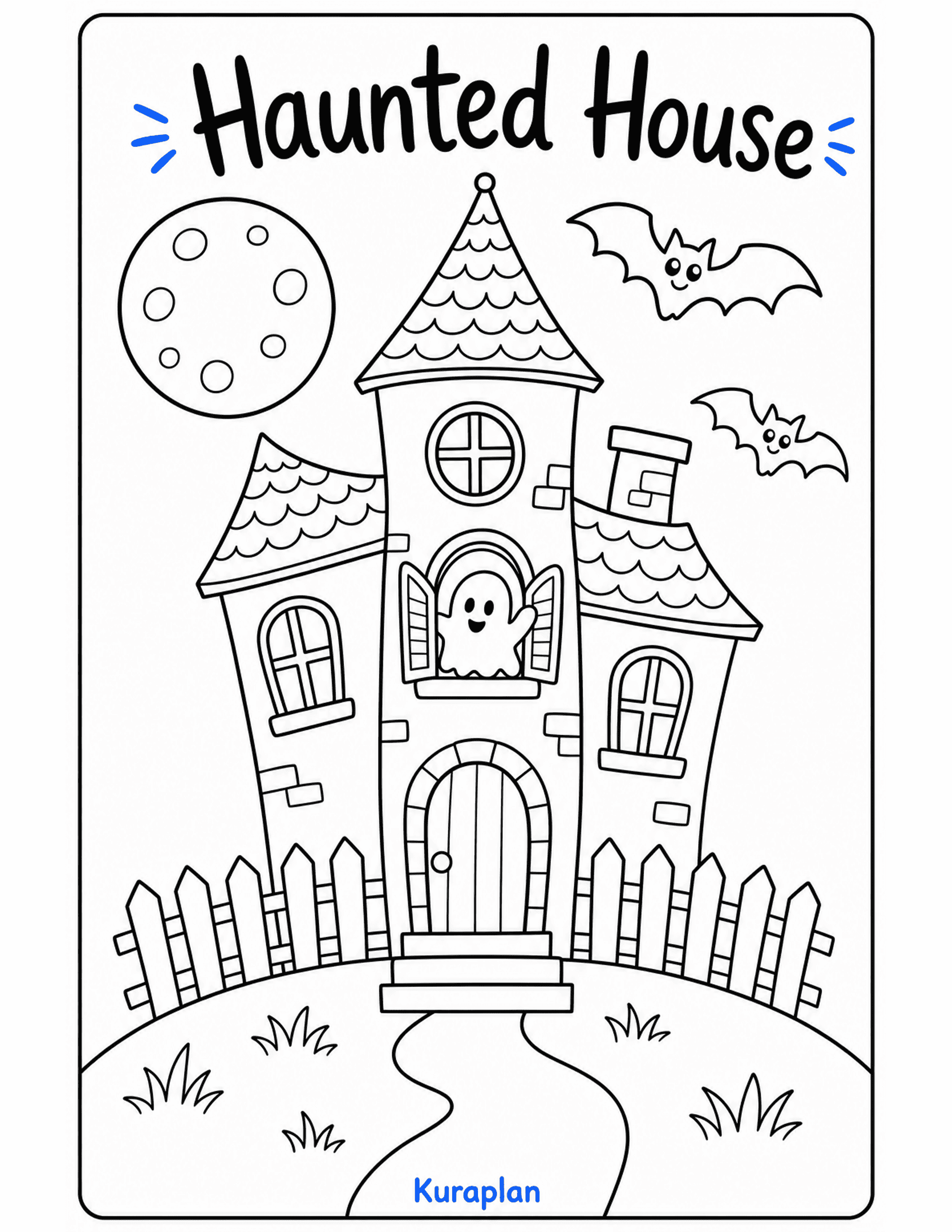 Haunted House preview — free printable