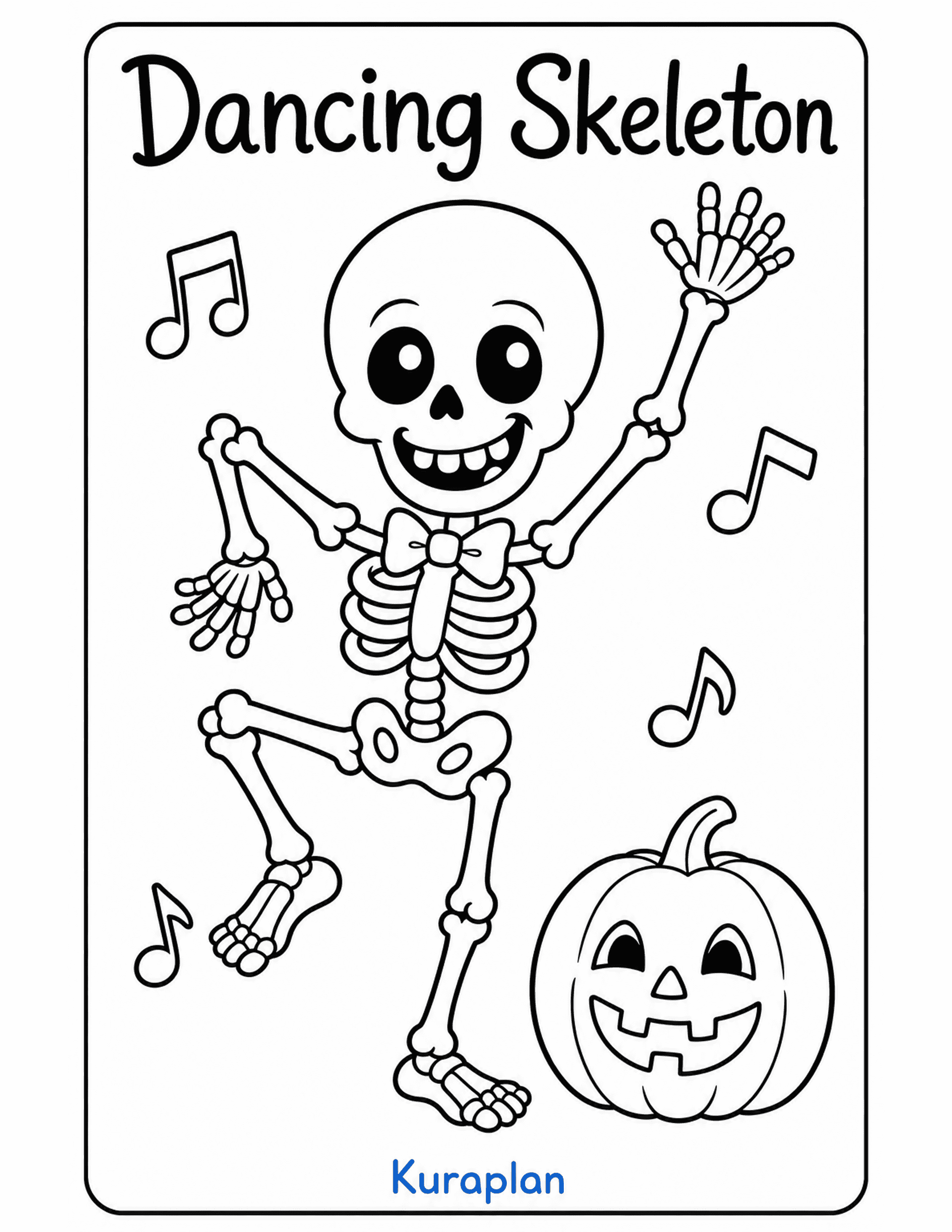 Dancing Skeleton preview — free printable