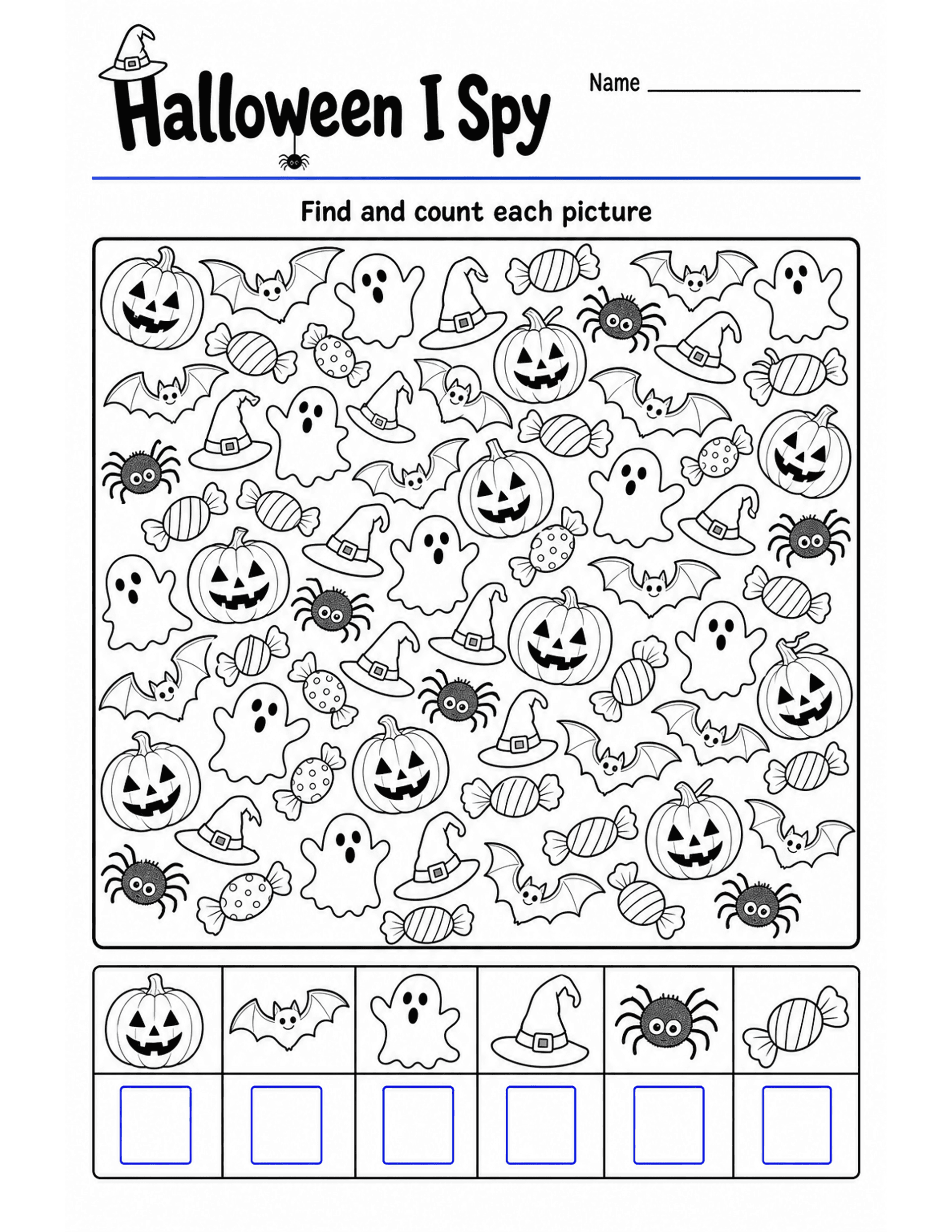 Halloween I Spy preview — free printable