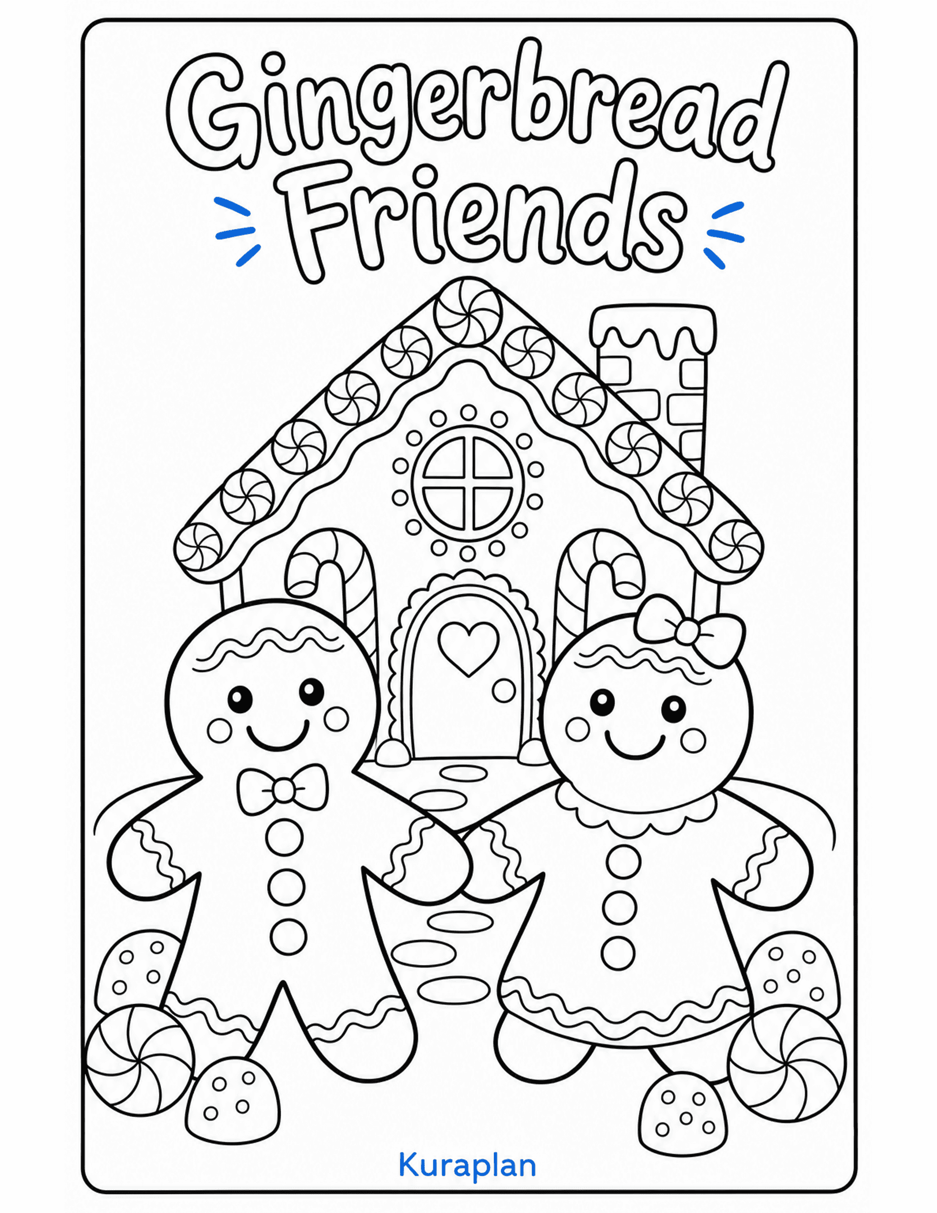 Gingerbread Friends preview — free printable