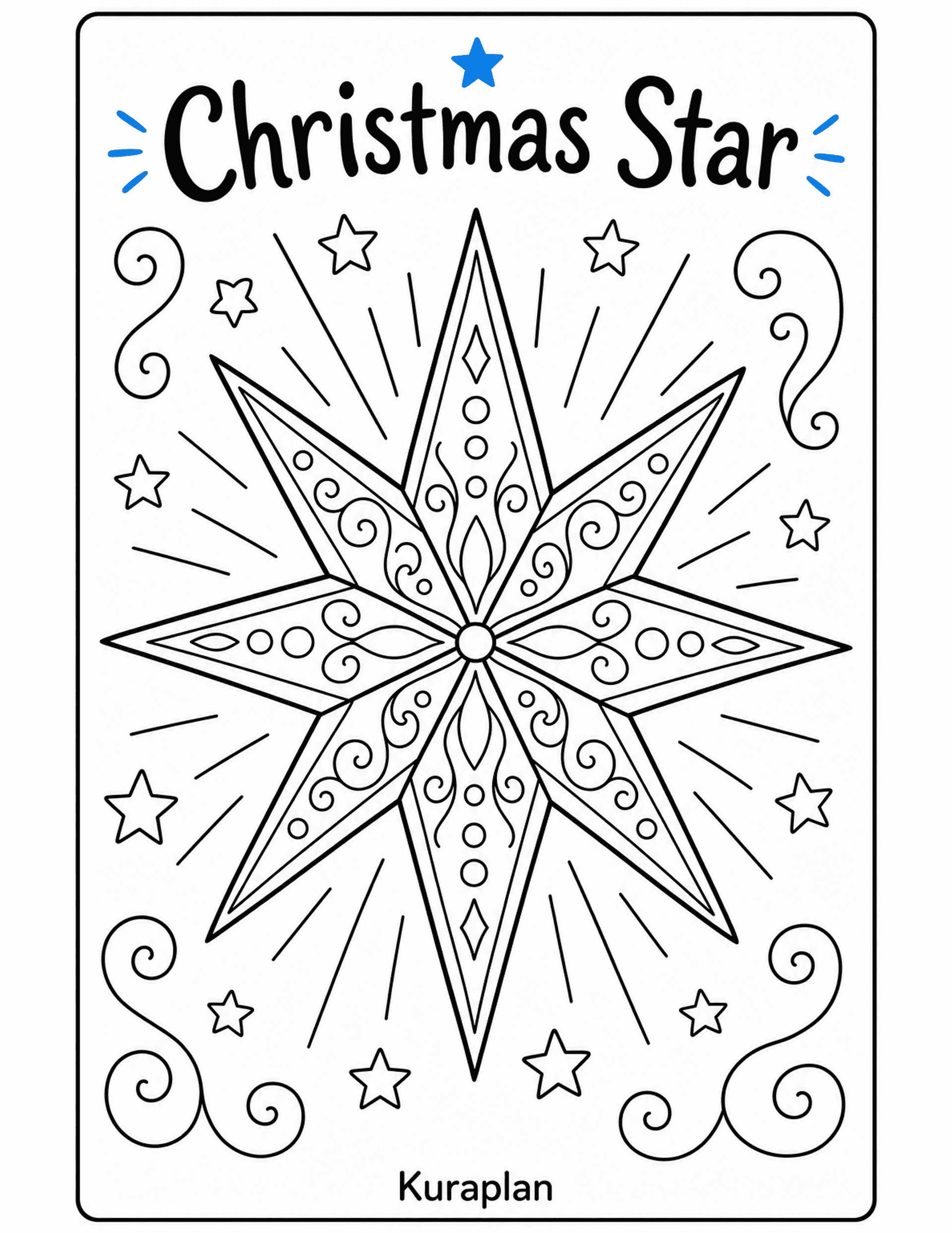 Christmas Star preview — free printable
