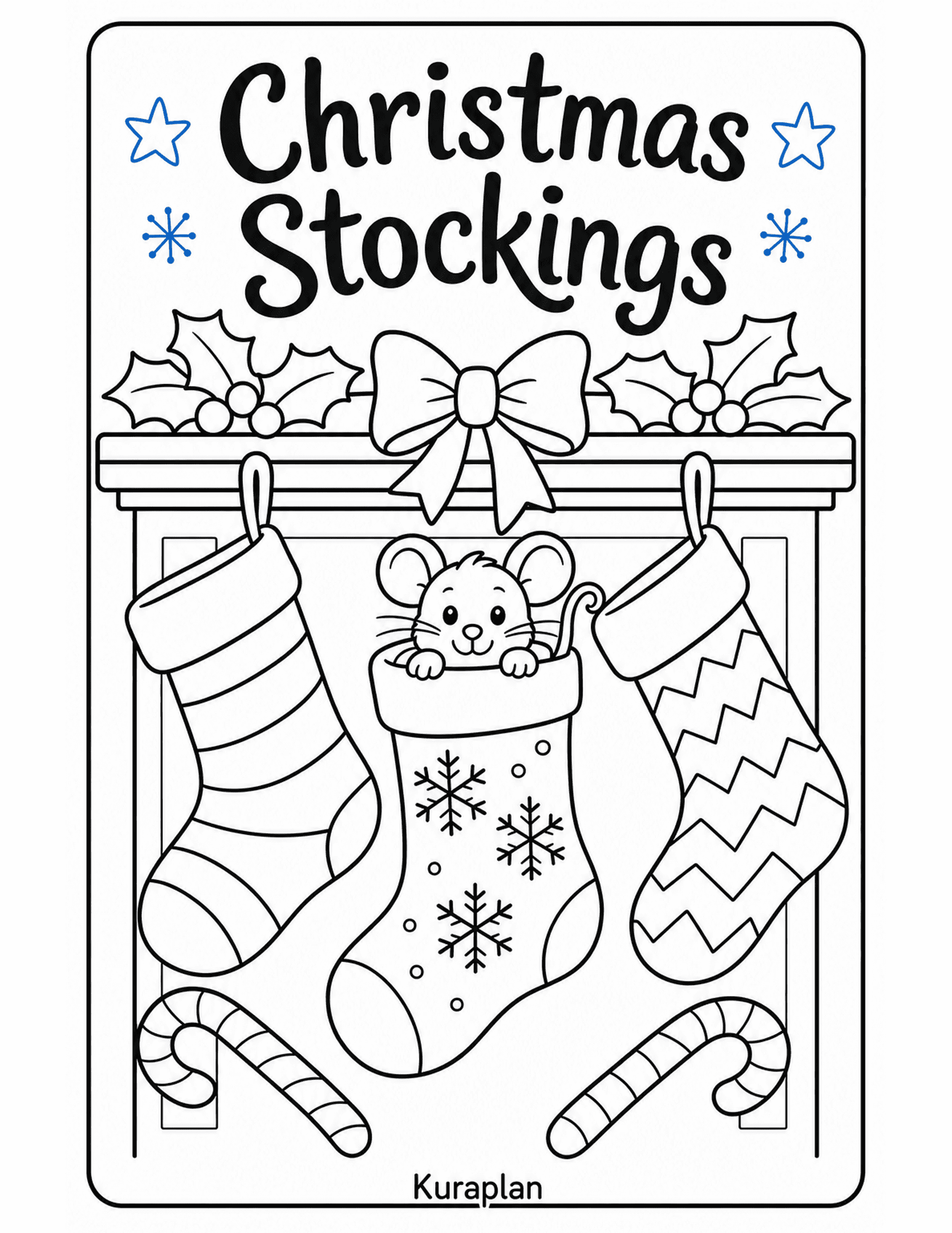Christmas Stockings preview — free printable