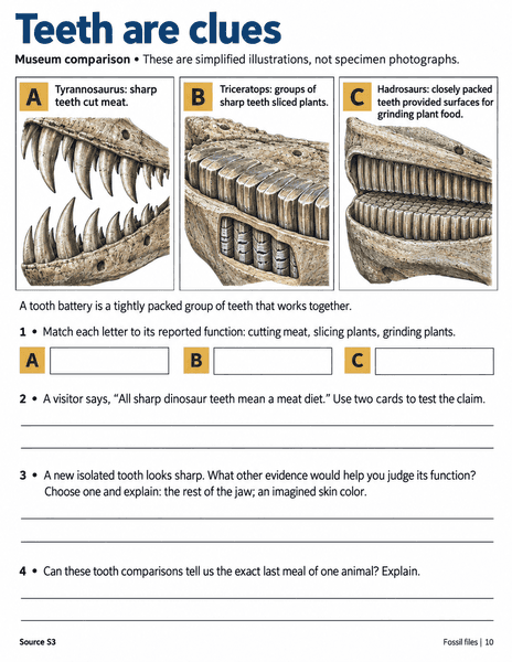 Teeth are clues
