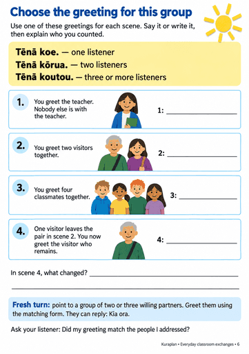 Choose a te reo Māori greeting