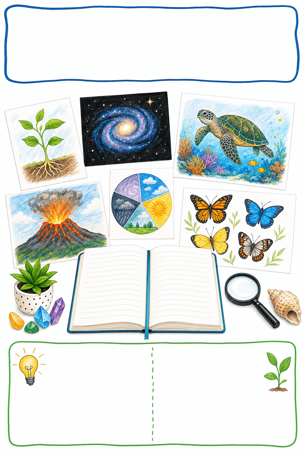 Students reflect on weekly progress, challenges, support needs, and next-week plans in four guided writing sections.