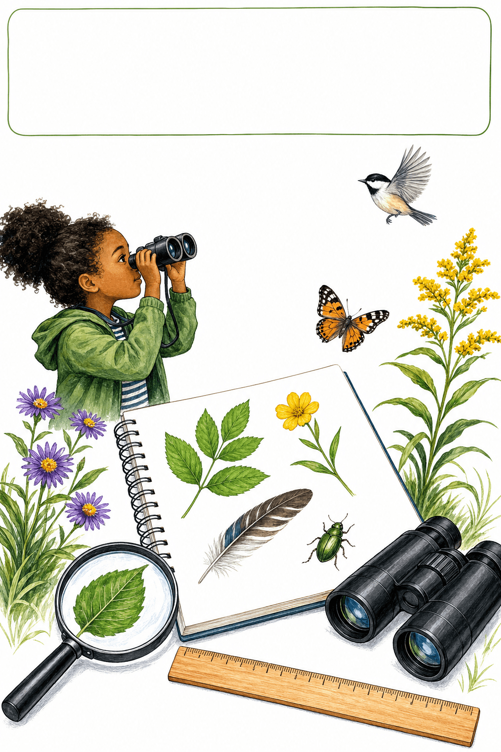 Introduce an outdoor observation journal by discussing what students should record during field study.
