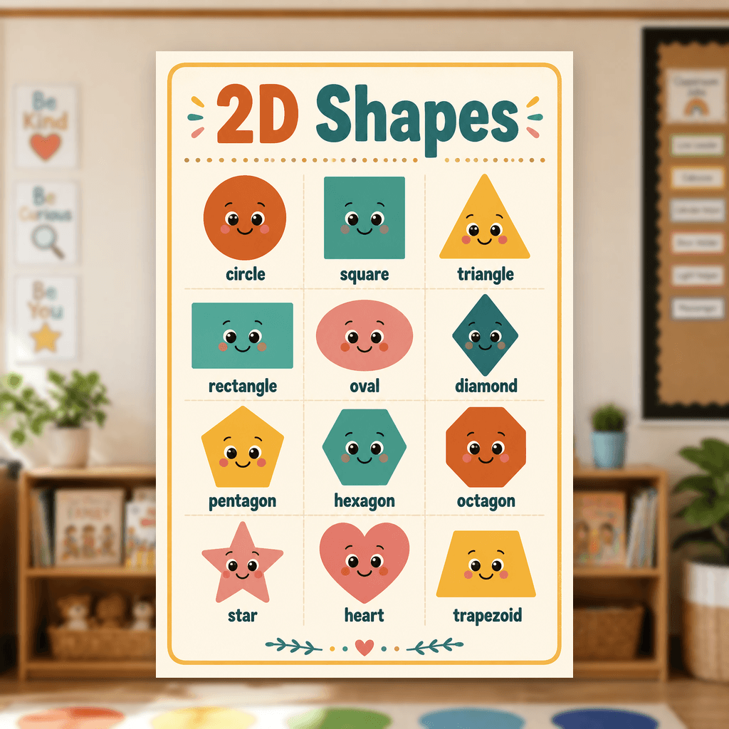 2D Shapes Poster