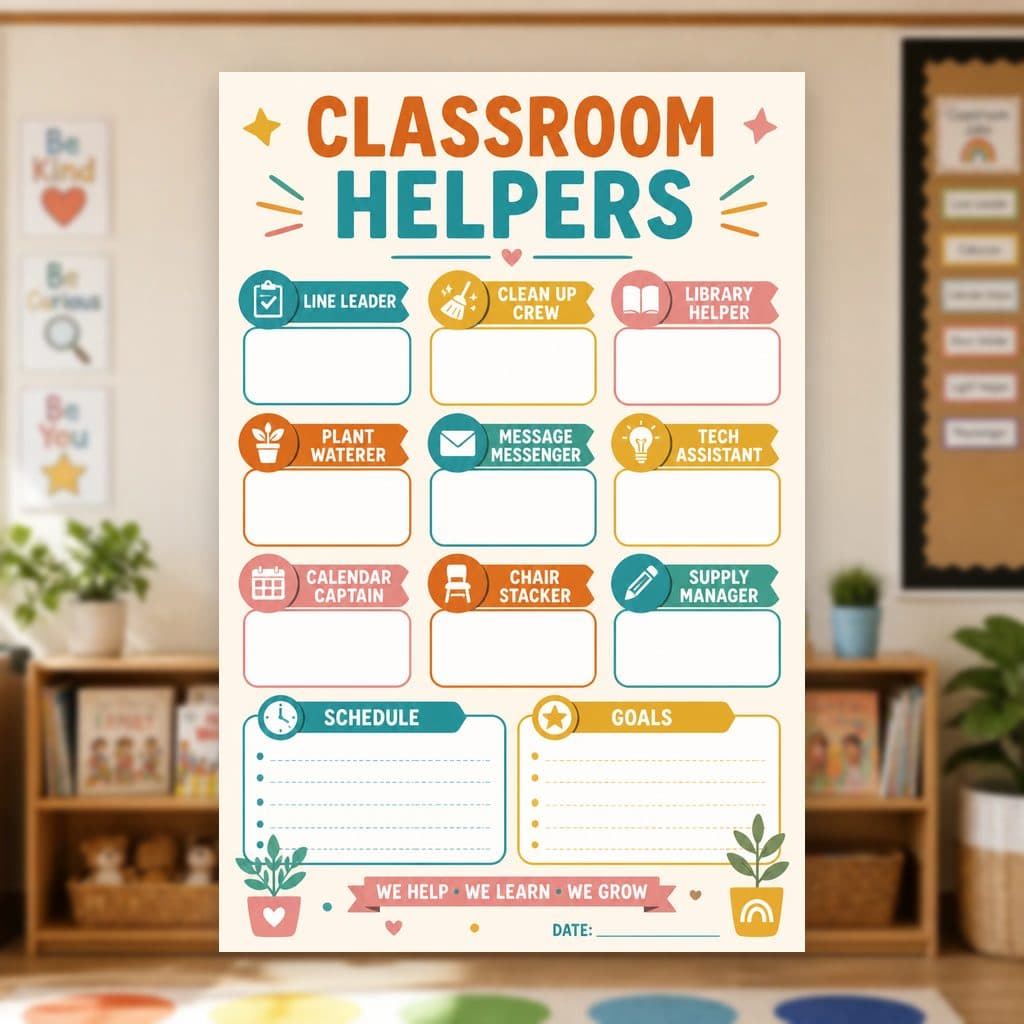 Classroom Helpers Poster