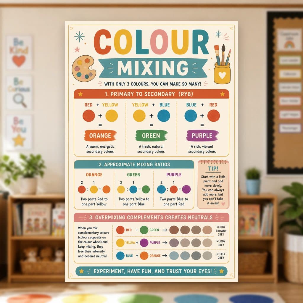 Colour Mixing Poster