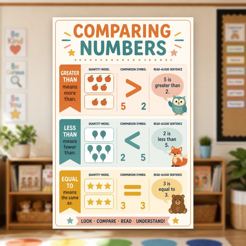 Comparing Numbers Poster