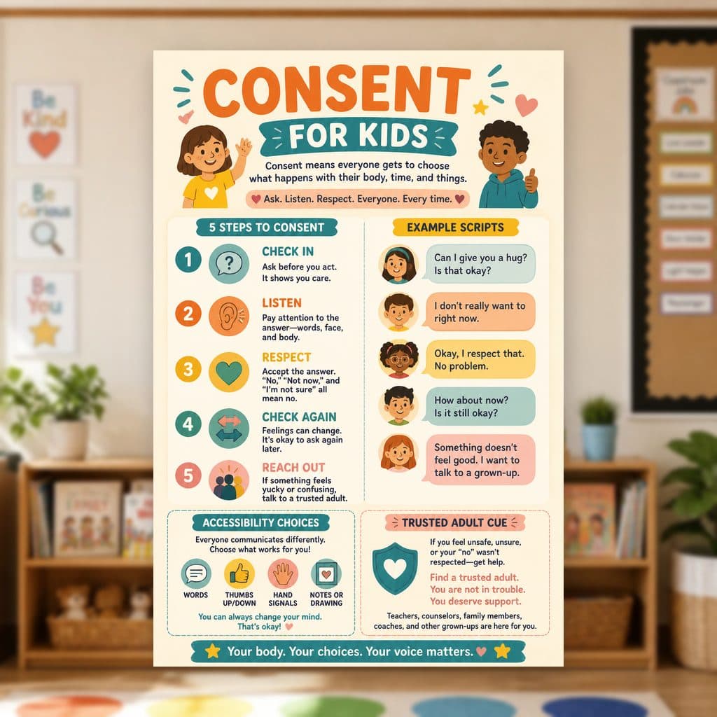 Consent for Kids Poster