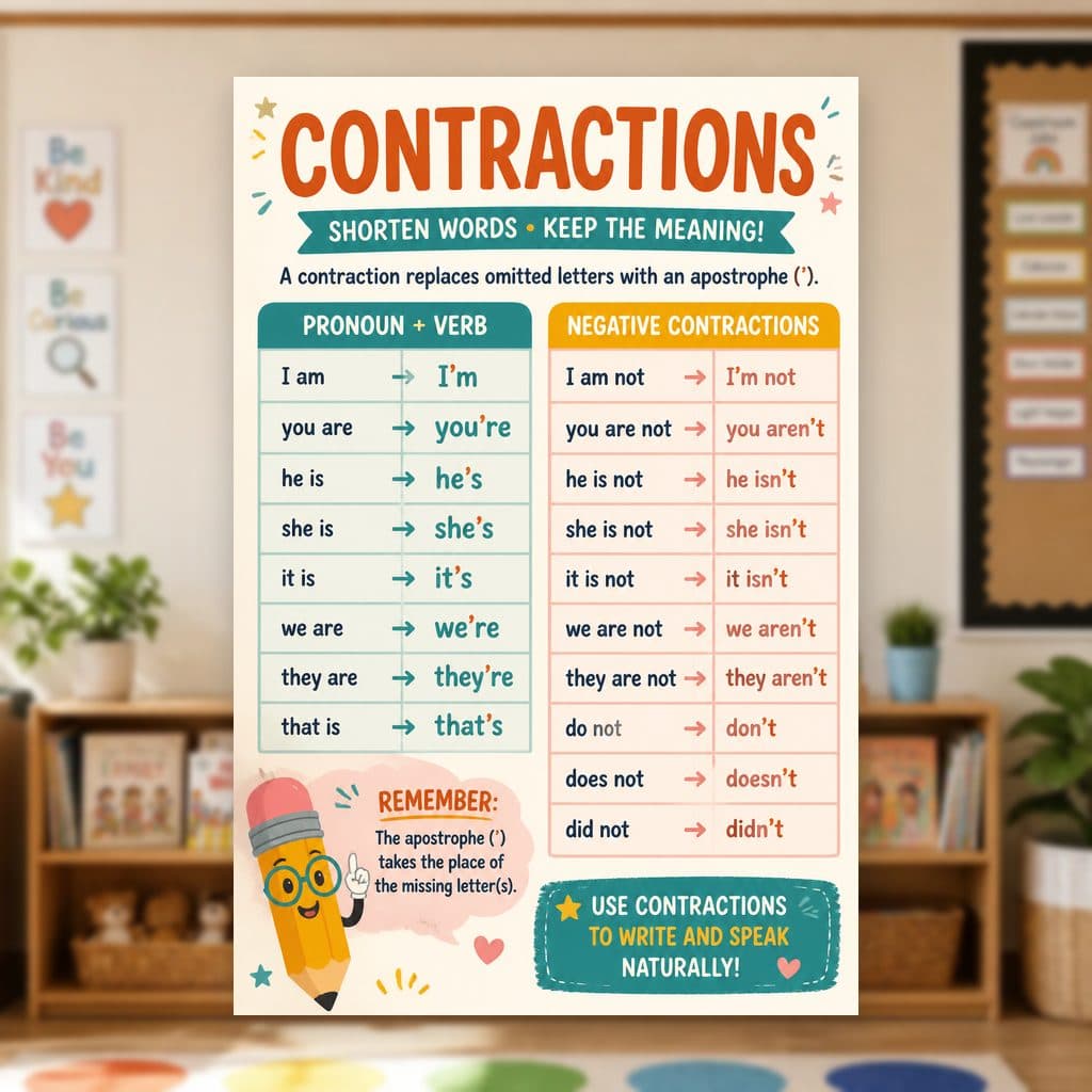 Contractions Poster