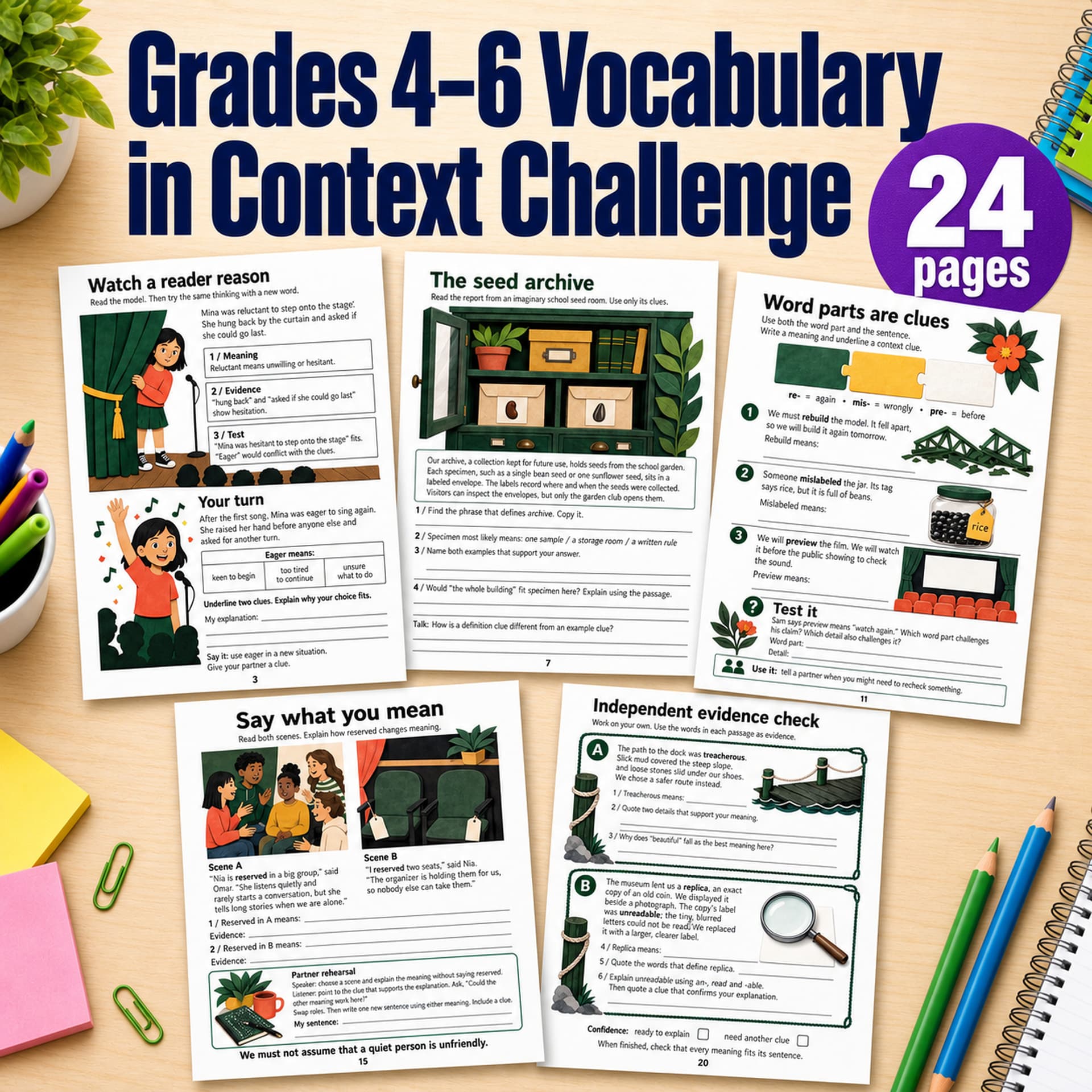 Grades 4–6 Vocabulary in Context Challenge