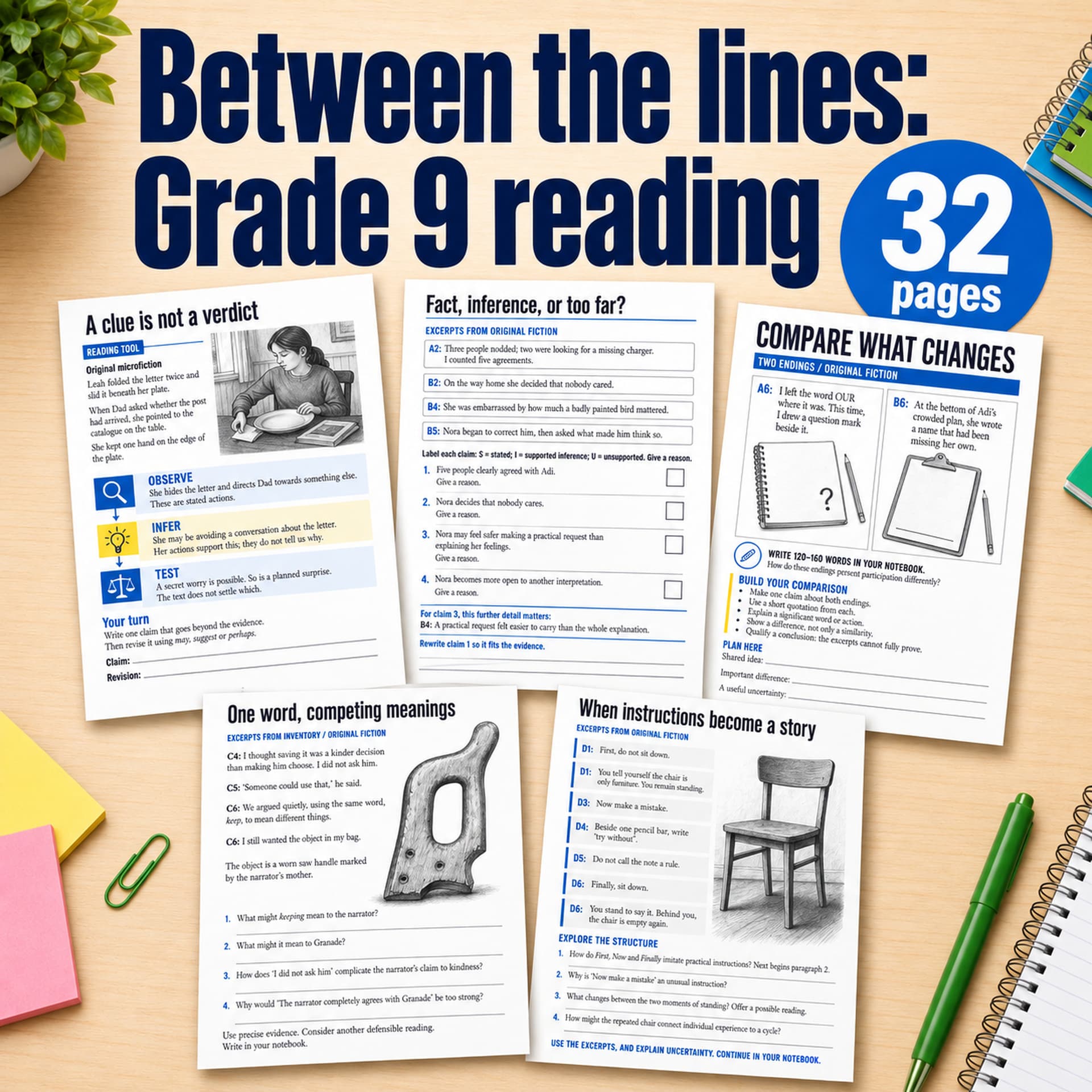Between the lines: Grade 9 reading