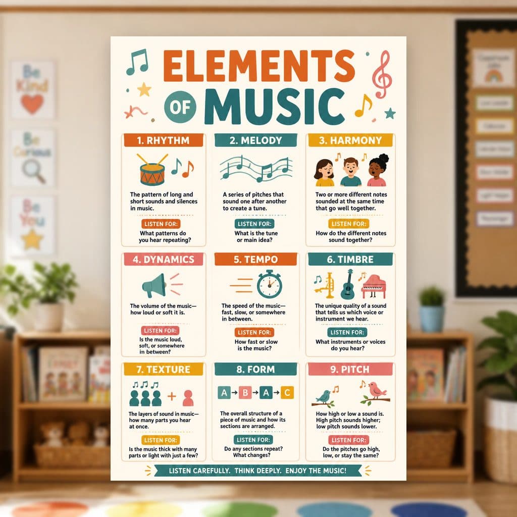 Elements of Music Poster