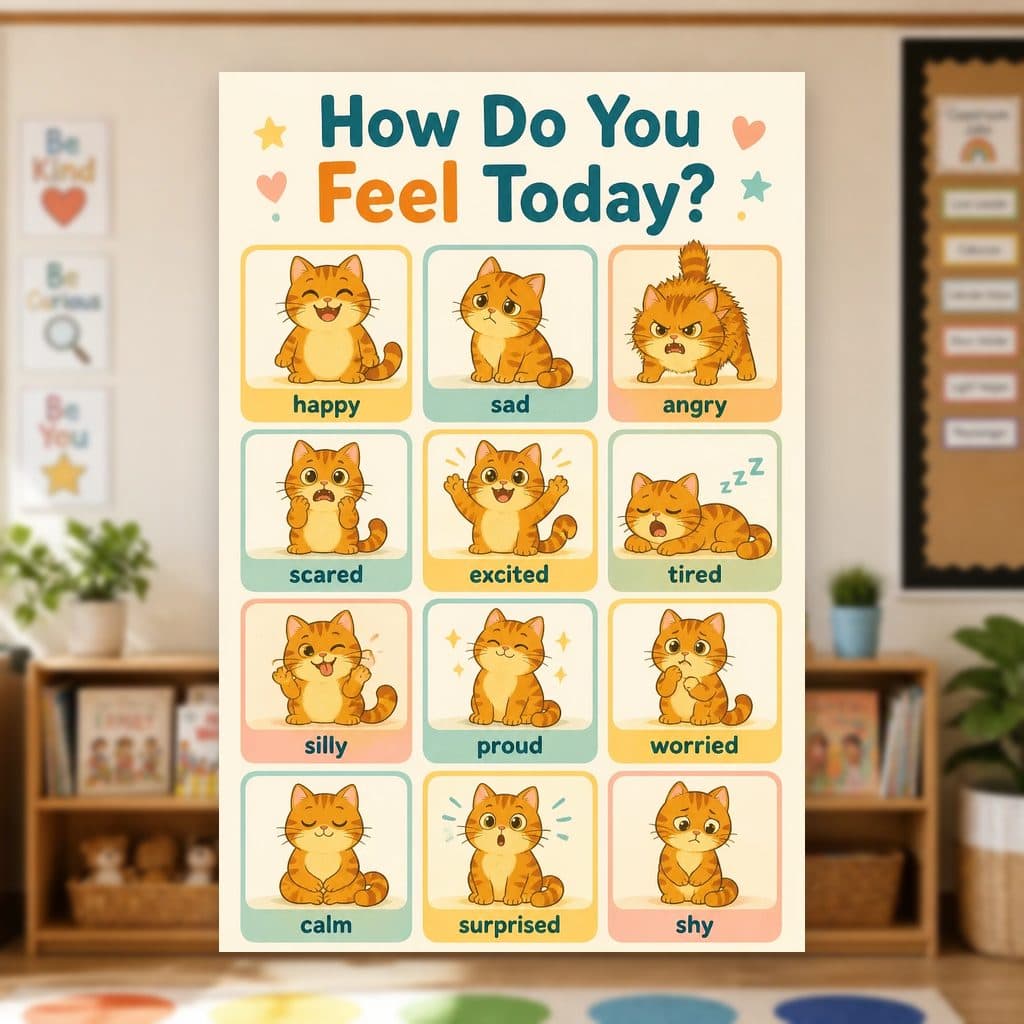 Feelings Chart Poster