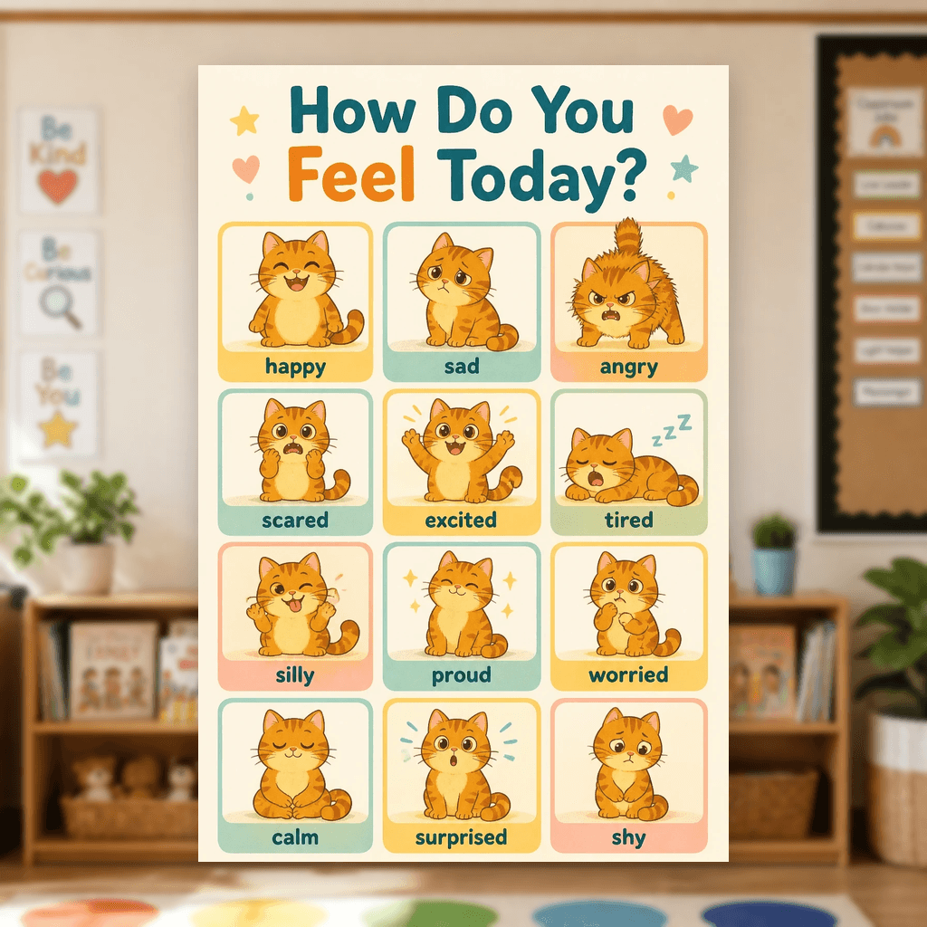 Feelings Chart Poster