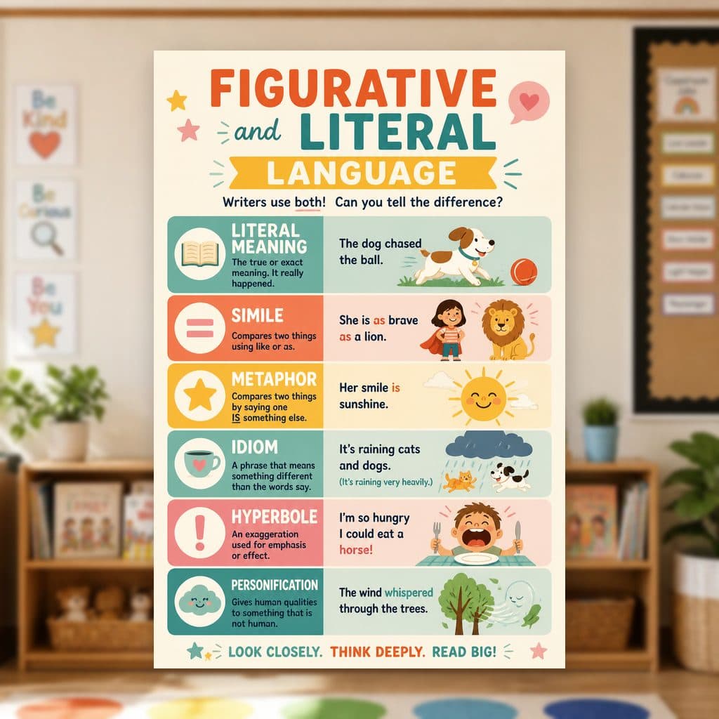 Figurative and Literal Language Poster