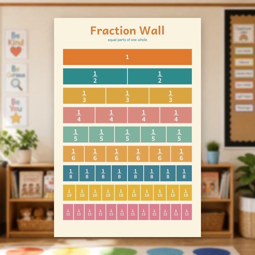 Fraction Wall Poster