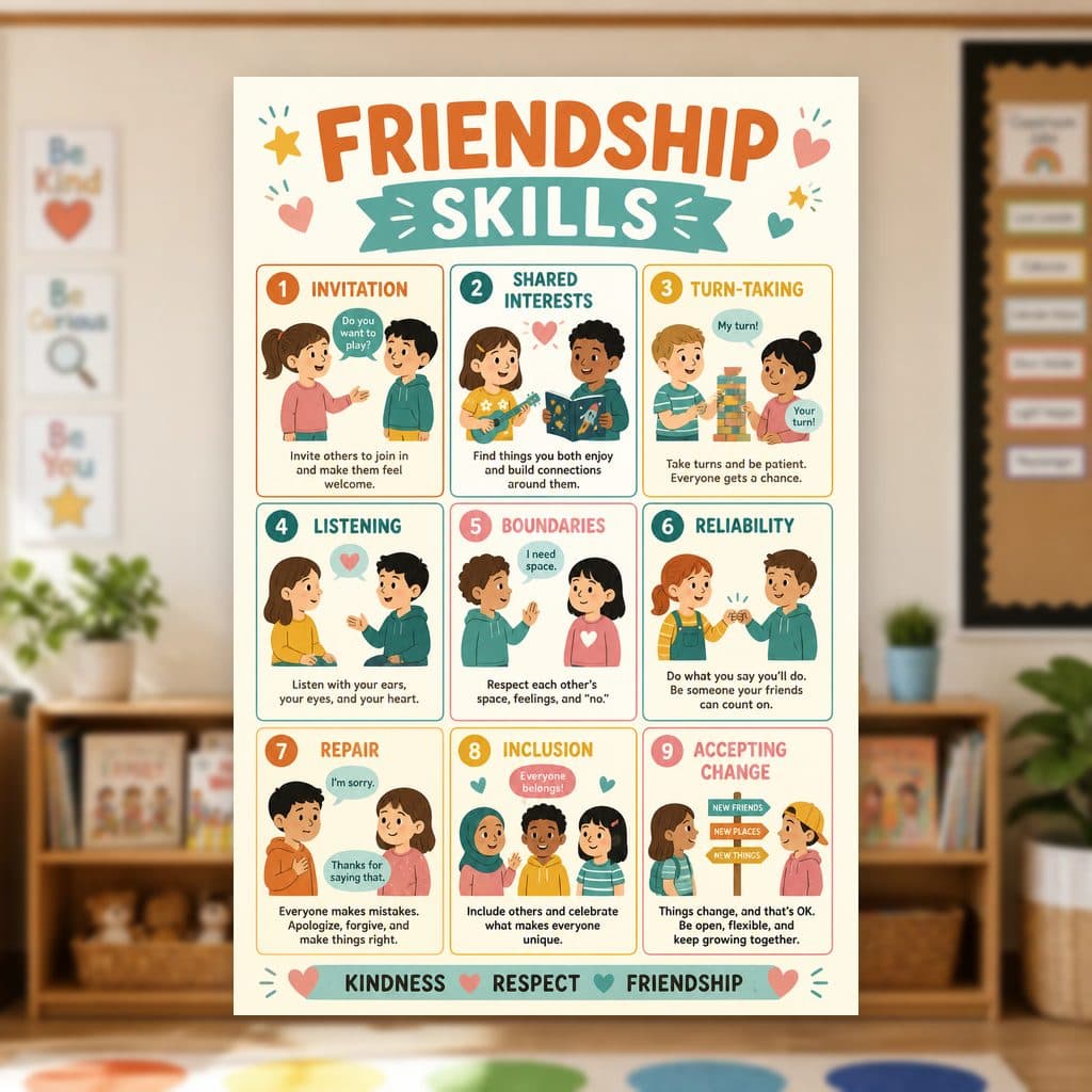 Friendship Skills Poster