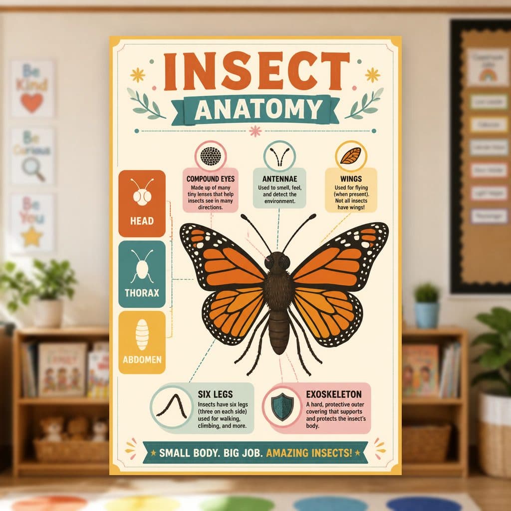 Insect Anatomy Poster