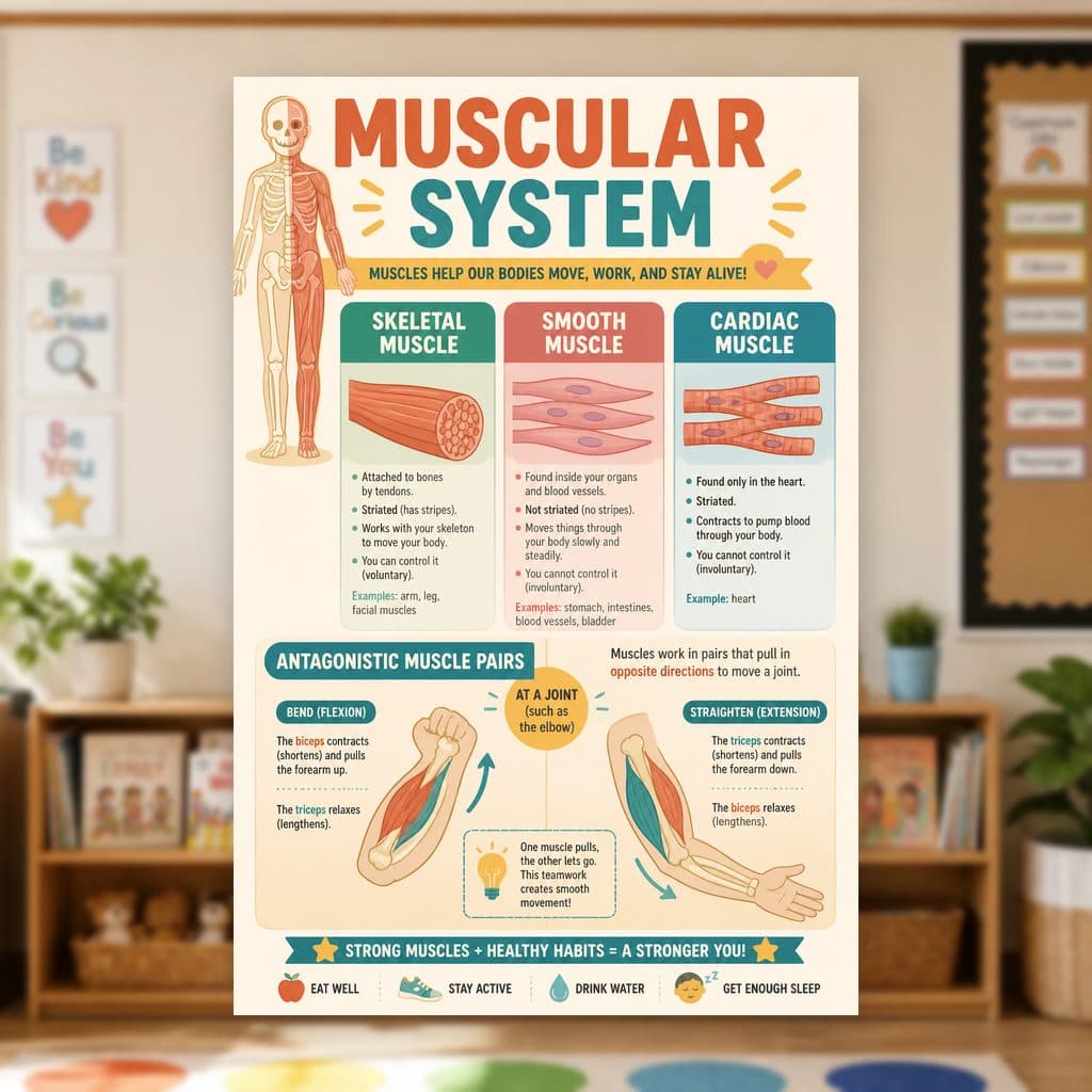 Muscular System Poster