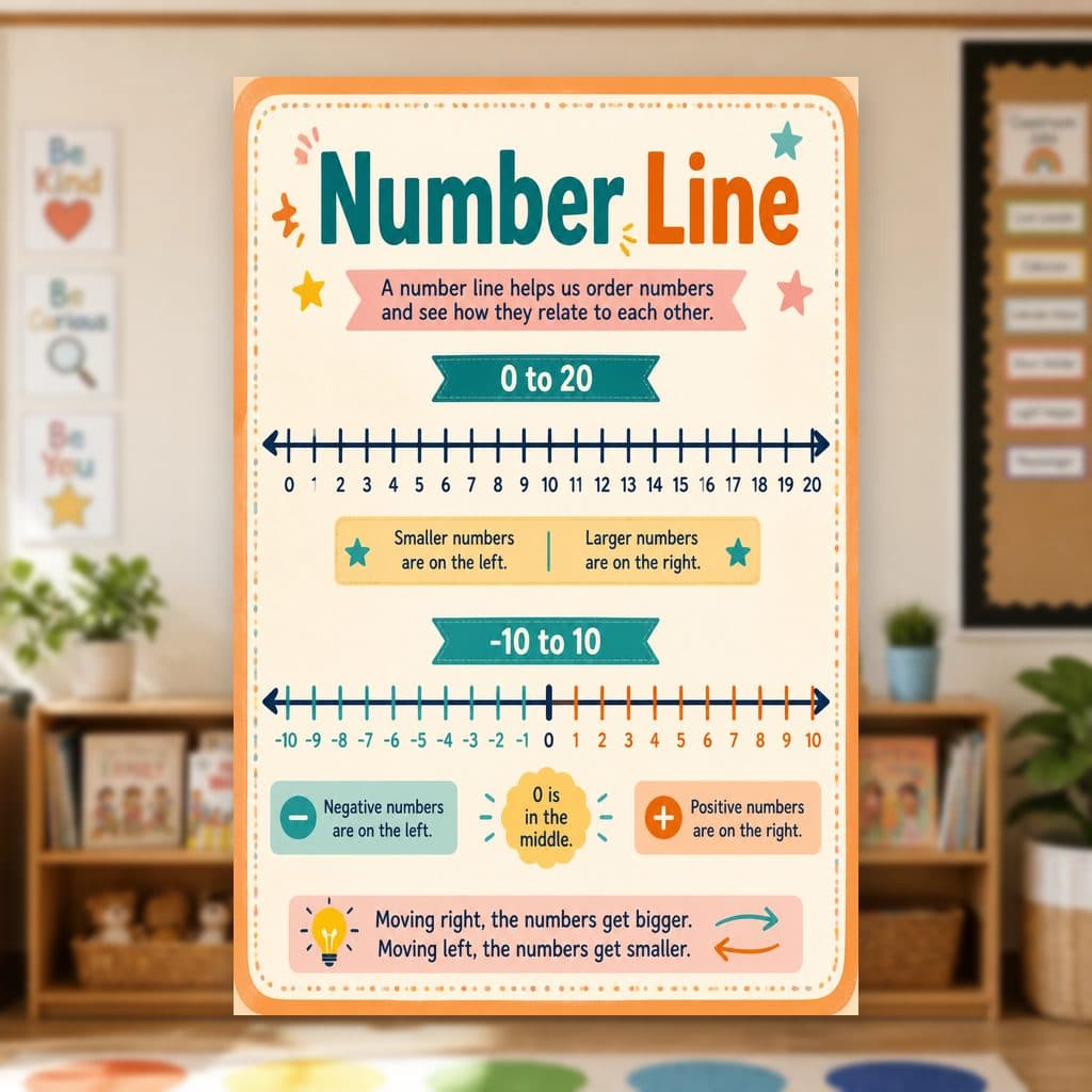 Number Line Poster