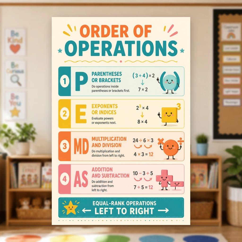 Order of Operations Poster