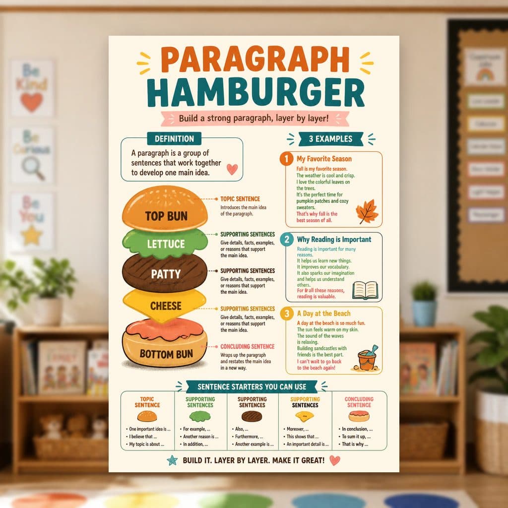 Paragraph Hamburger Poster