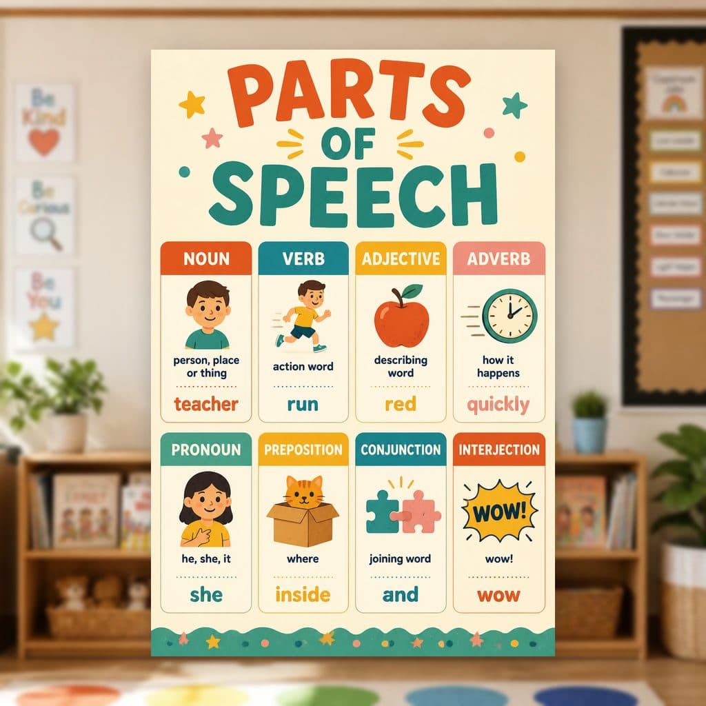 Parts of Speech Poster