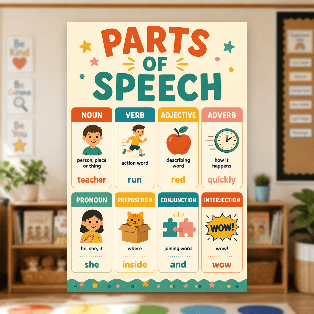 Parts of Speech Poster