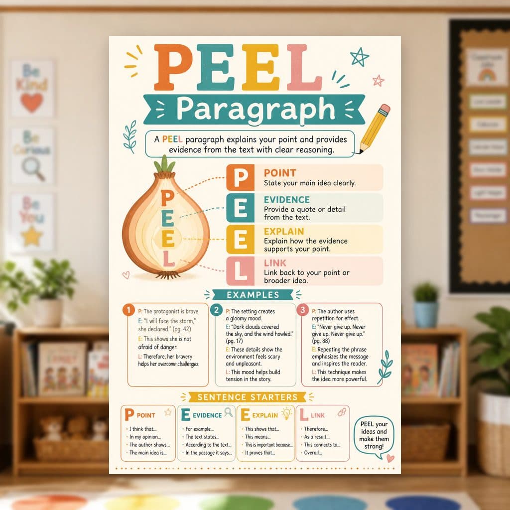 PEEL Paragraph Poster