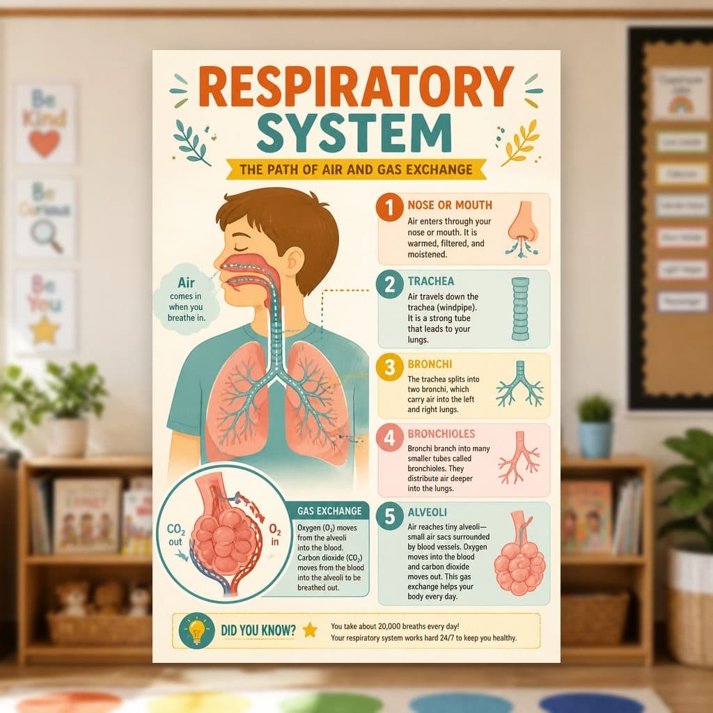 Respiratory System Poster