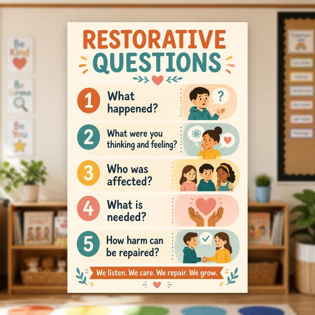 Restorative Questions Poster