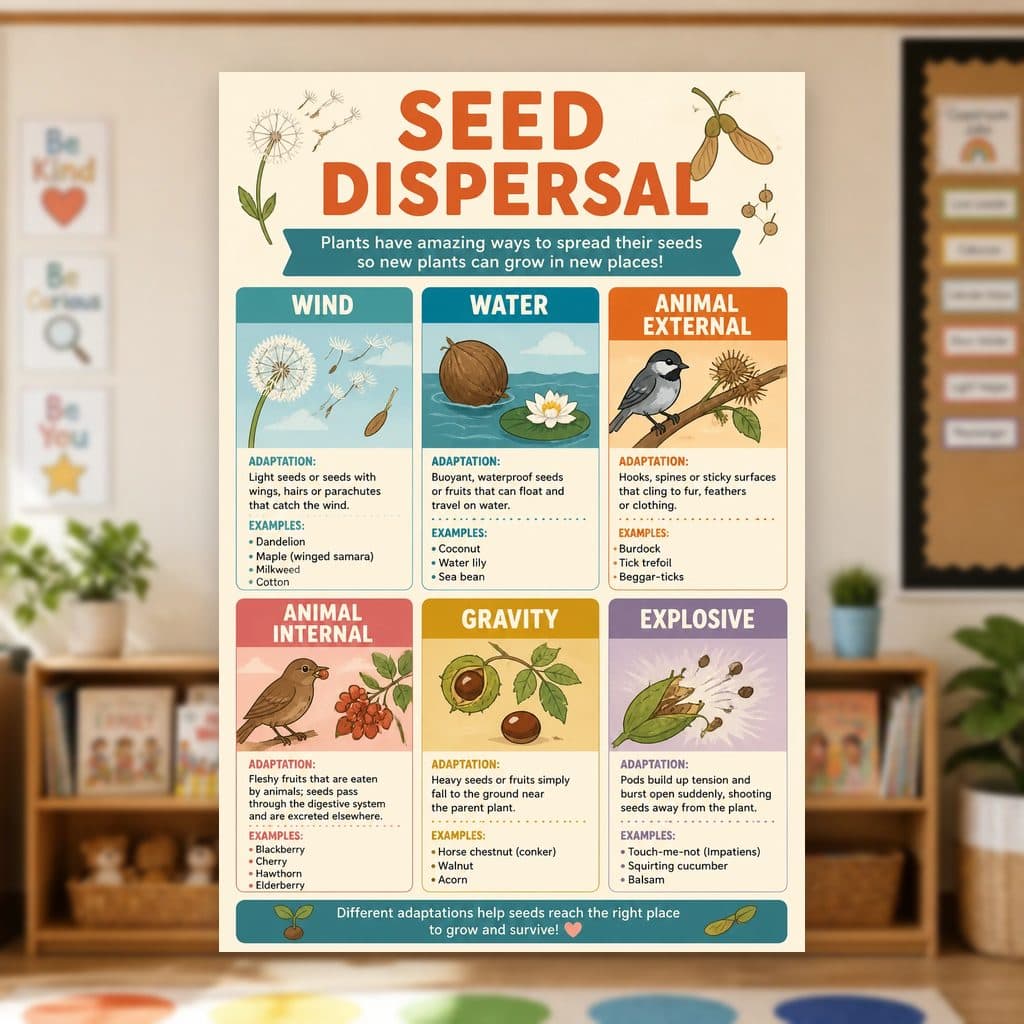 Seed Dispersal Poster