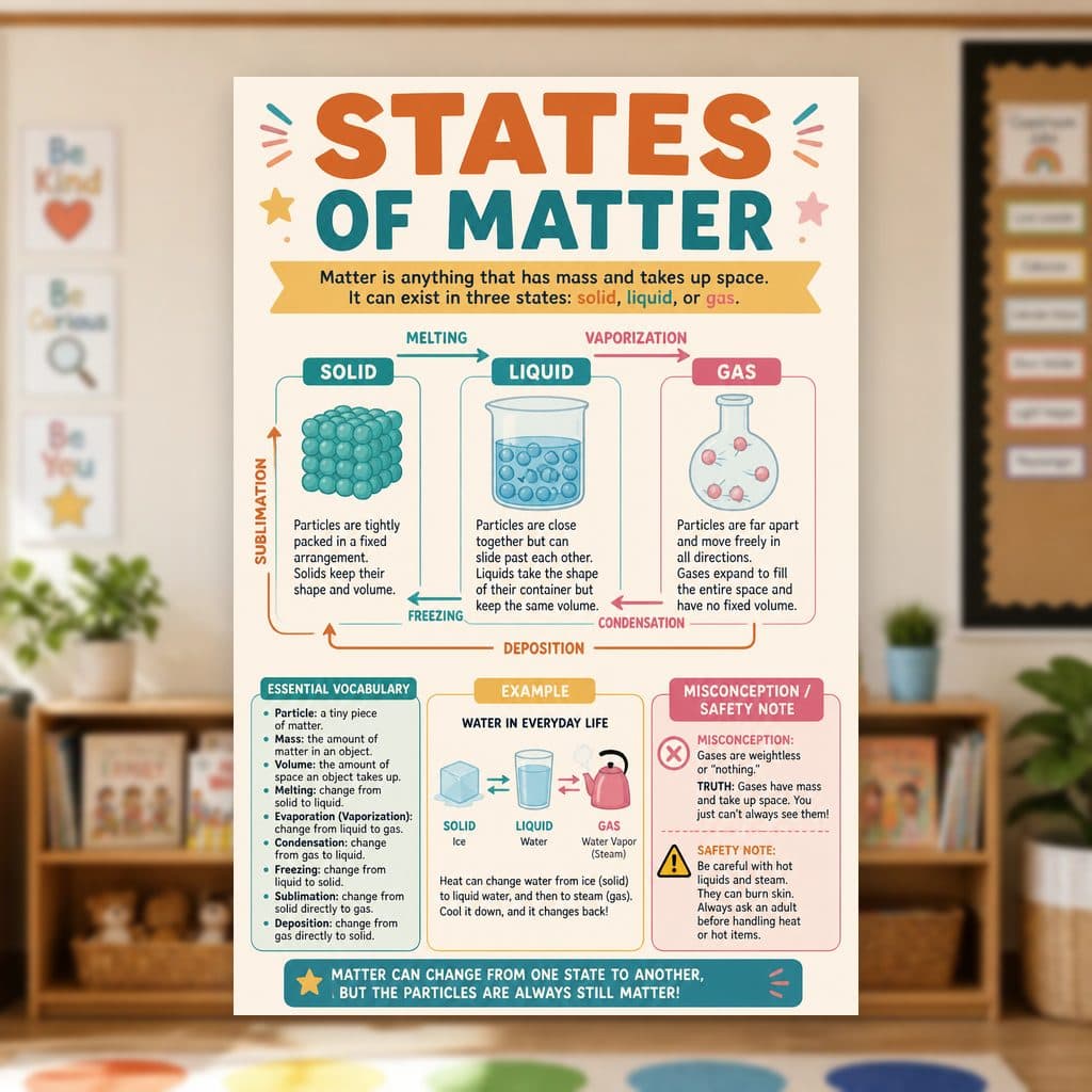 States of Matter Poster